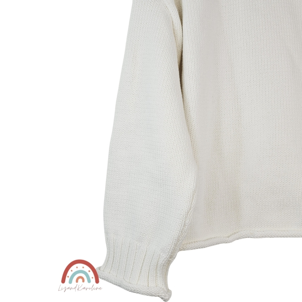New! J. Crew 2025 Rollneck Sweater Ivory M - Picture 12 of 16